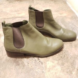 Cole Haan Landsman Bootie Green Leather Sz 7